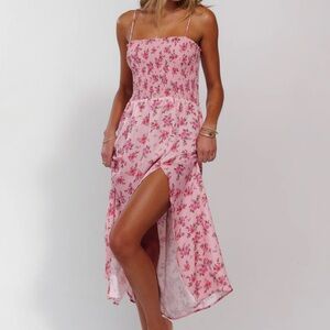 RESA Pastel Floral Smocked Dress